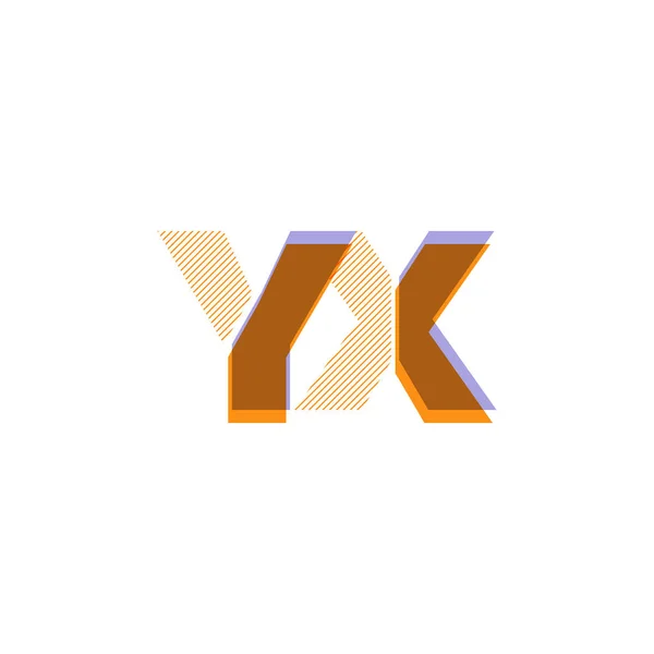 Letras Linha Logotipo Vetor Ilustração —  Vetores de Stock