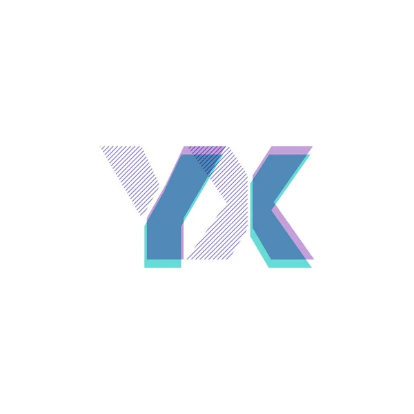 Bokstäver Linje Logotypen Vektorillustration — Stock vektor