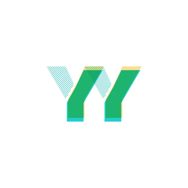 Lettere Linea Logo Vettoriale Illustrazione — Vettoriale Stock