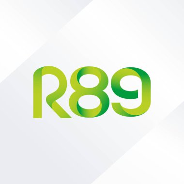 ortak mektup logo R 89 vektör çizim