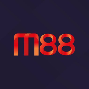 ortak mektup logo m 88 vektör çizim