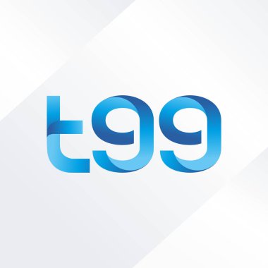 ortak mektup logo T99 vektör çizim
