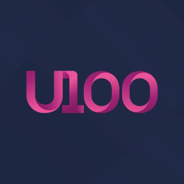 ortak mektup logo U100 vektör çizim