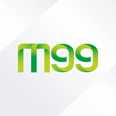 ortak mektup logo m 99 vektör çizim