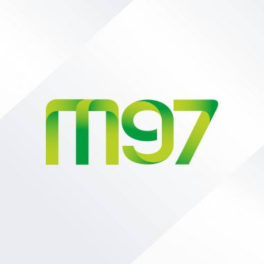ortak mektup logo m 97 vektör çizim