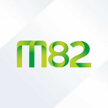 ortak mektup logo m 82 vektör çizim