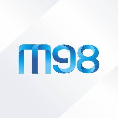ortak mektup logo m 98 vektör çizim