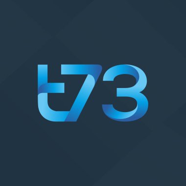ortak mektup logo t 73 vektör çizim