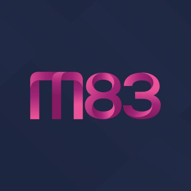ortak mektup logo m 83 vektör çizim
