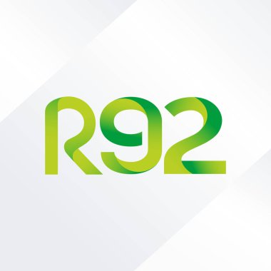 ortak mektup logo R 92 vektör çizim