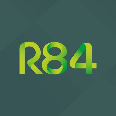 ortak mektup logo R 84 vektör çizim