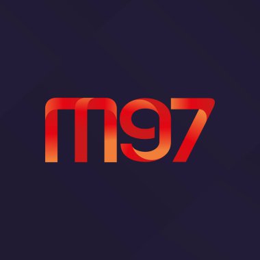 ortak mektup logo m 97 vektör çizim