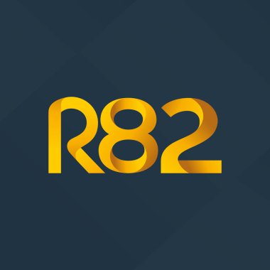 ortak mektup logo R 82 vektör çizim