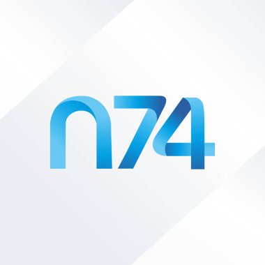 ortak mektup logo n 74 vektör çizim