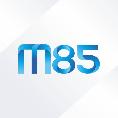 ortak mektup logo m 85 vektör çizim