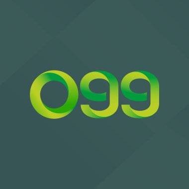 O99 ortak mektup ve sayı logo vektör çizim