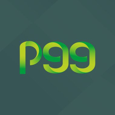 P99 ortak harf ve sayılar logo vektör çizim 