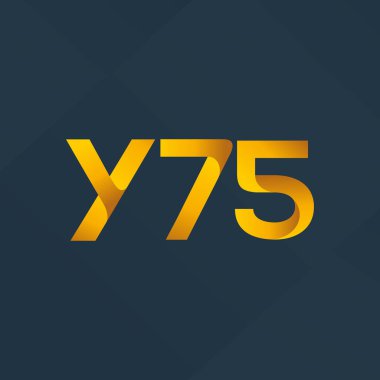 ortak mektup logo Y75 vektör çizim