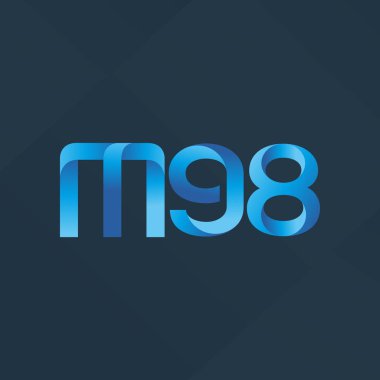 ortak mektup logo m 98 vektör çizim