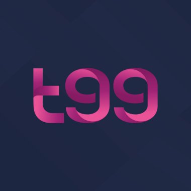 ortak mektup logo T99 vektör çizim