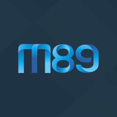ortak mektup logo m 89 vektör çizim