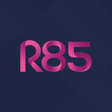 ortak mektup logo R 85 vektör çizim