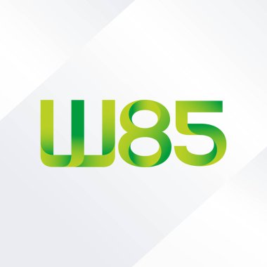 W85 ortak mektup logo, vektör çizim