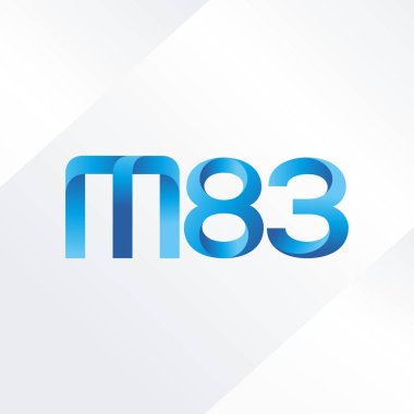 ortak mektup logo m 83 vektör çizim
