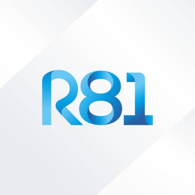 ortak mektup logo R 81 vektör çizim
