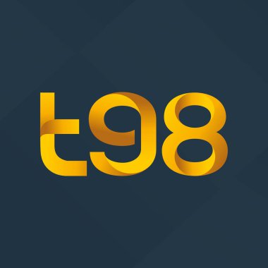 ortak mektup logo T98 vektör çizim