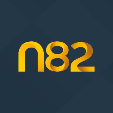 ortak mektup logo n 82 vektör çizim