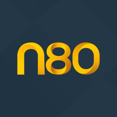 ortak mektup logo n 80 vektör çizim