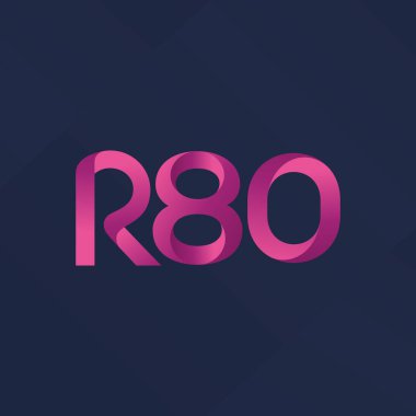 ortak mektup logo R 80 vektör çizim