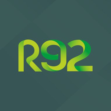 ortak mektup logo R 92 vektör çizim
