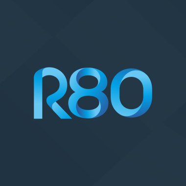ortak mektup logo R 80 vektör çizim