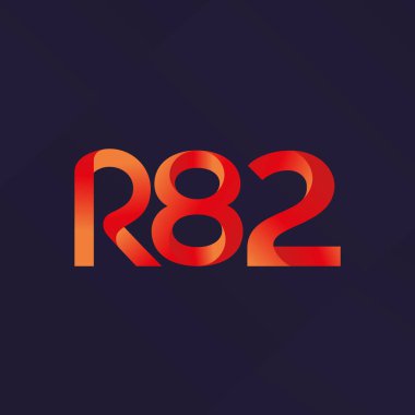 ortak mektup logo R 82 vektör çizim