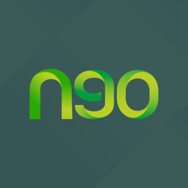 N90 ortak mektup ve sayı logo vektör çizim