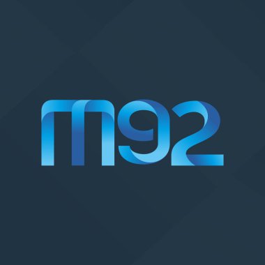 ortak mektup logo m 92 vektör çizim