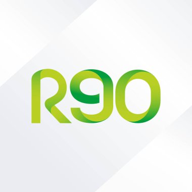 ortak mektup logo R 90 vektör çizim