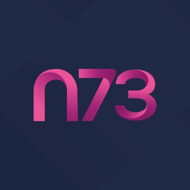 ortak mektup logo n 73 vektör çizim