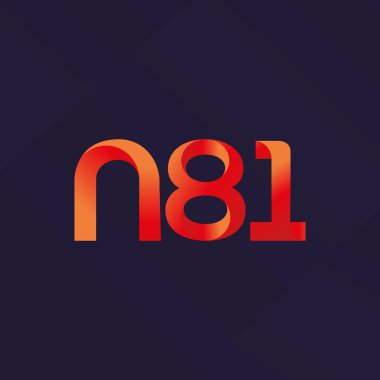 ortak mektup logo n 81 vektör çizim