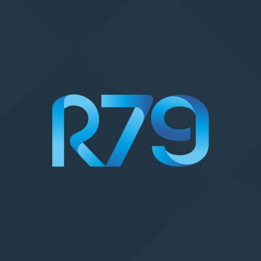 ortak mektup logo R 79 vektör çizim