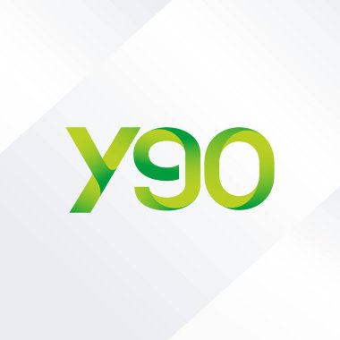 ortak mektup logo Y90 vektör çizim
