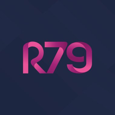 ortak mektup logo R 79 vektör çizim