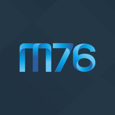 ortak mektup logo m 76 vektör çizim