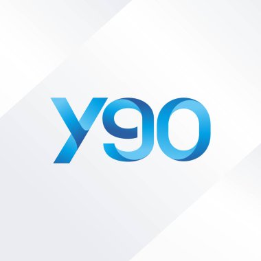 ortak mektup logo Y90 vektör çizim