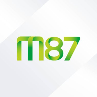 ortak mektup logo m 87 vektör çizim