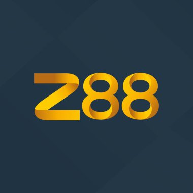 ortak mektup logo Z88 vektör çizim