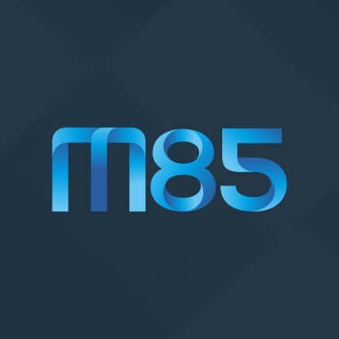 M85 mektup ve sayı logo simge