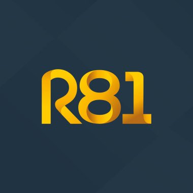 ortak mektup logo R 81 vektör çizim